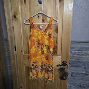 Vintage Beach Cabana Swimsuit Coverup Beachwear No Size  Refer To Measurements